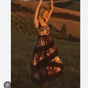 Anthropologie Tiered Midi Dress